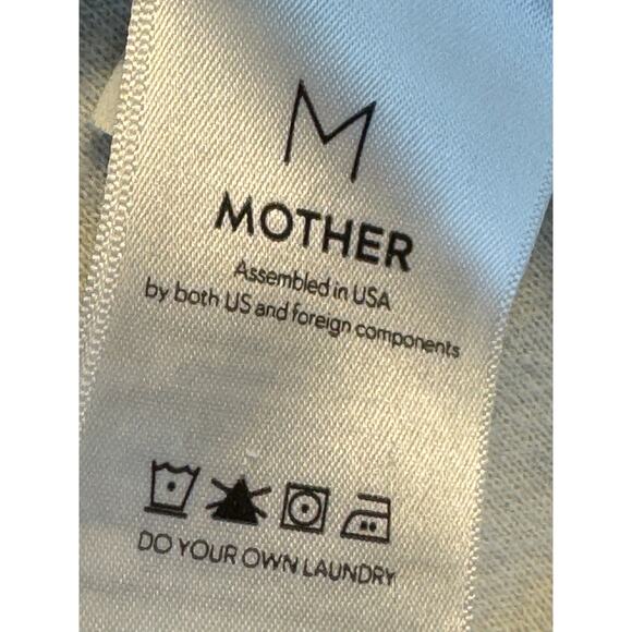 Mother Denim Black White Abstract Sweater Pullover Sweatshirt Cut Medium - Picture 8 of 11